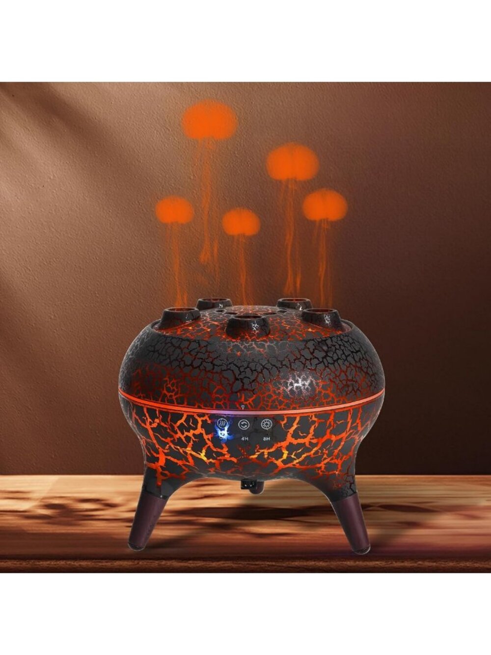 Jellyfish Essential Oil Diffuser with Sound Activation, 3 Mist Modes & 7 Colors